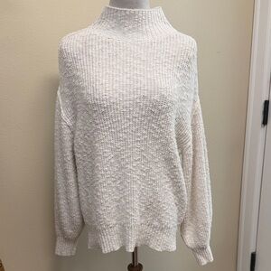 Aerie Cream Cowl Neck Knit Sweater SzS